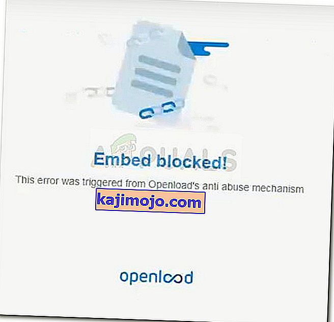 Sematkan diblokir!  Kesalahan ini dipicu dari mekanisme anti penyalahgunaan Openload