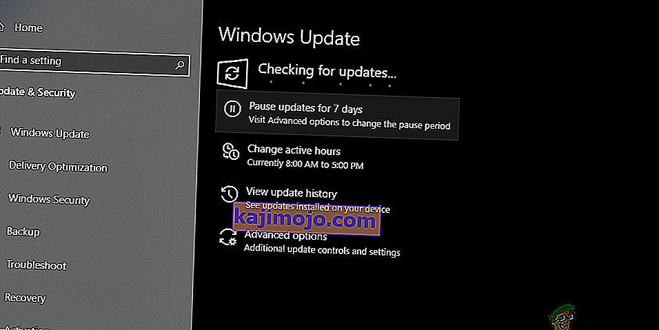 Checking for Updates - Windows