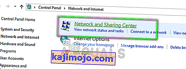 Κέντρο δικτύου και κοινής χρήσης - Πίνακας ελέγχου
