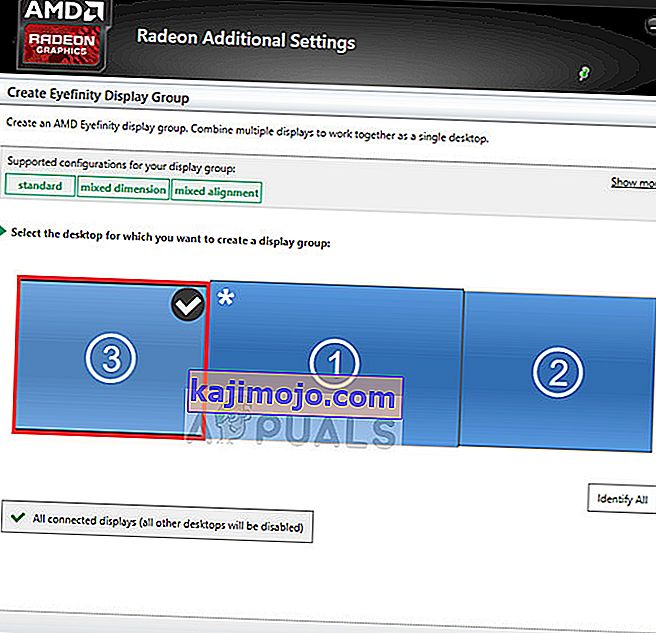 Paparan utama dalam tetapan grafik di Windows 10 AMD