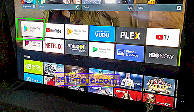 Google Play -kaupan avaaminen televisiosta (Kodi)