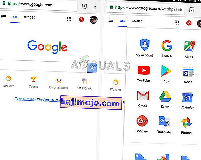 Chrome'i brauser Android-telefonis