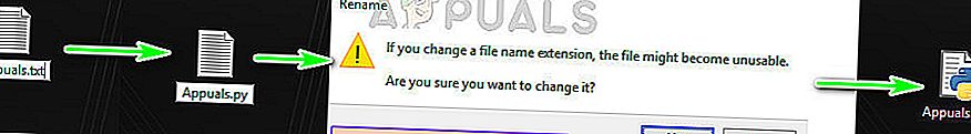 Διαδικασία αλλαγής ενός τύπου αρχείου στα Windows 10