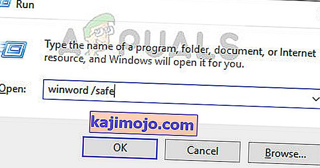 Membuka Word dalam Safe Mode di Windows 10