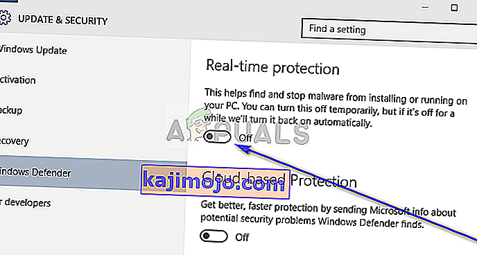 Melumpuhkan Windows Defender - Windows 10