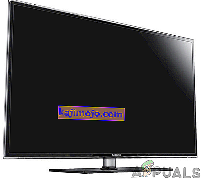 Melns ekrāns Samsung TV