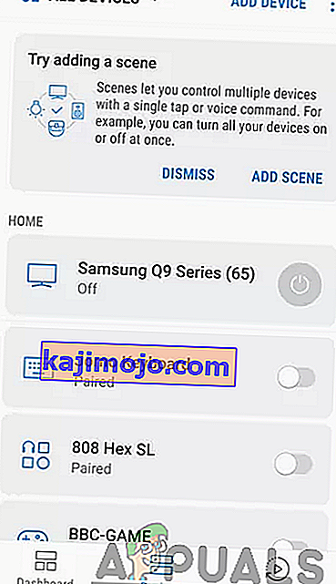 Löydä Samsung-televisio SmartThings-sovelluksesta
