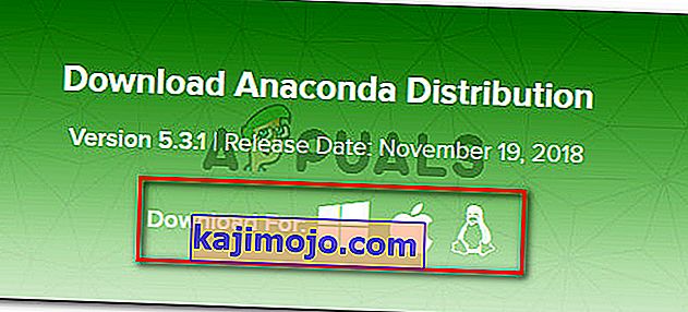 Anaconda Distributionin lataaminen