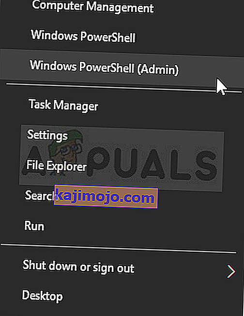 Menjalankan Windows PowerShell sebagai admin