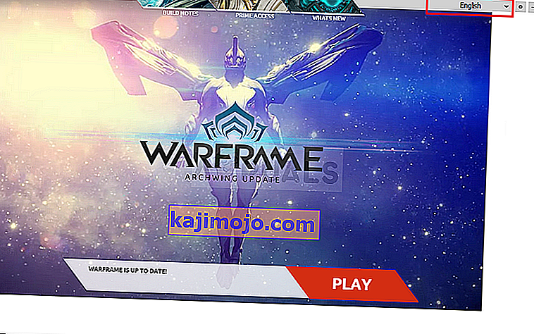 Changing the language of Warframe Launcher